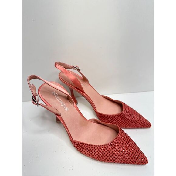Jeffrey Campbell Pumps Womens Size 6 Slingback Pointed Toe in Rose - Picture 3 of 10